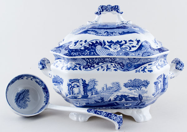 Soup Tureen and Ladle c2000